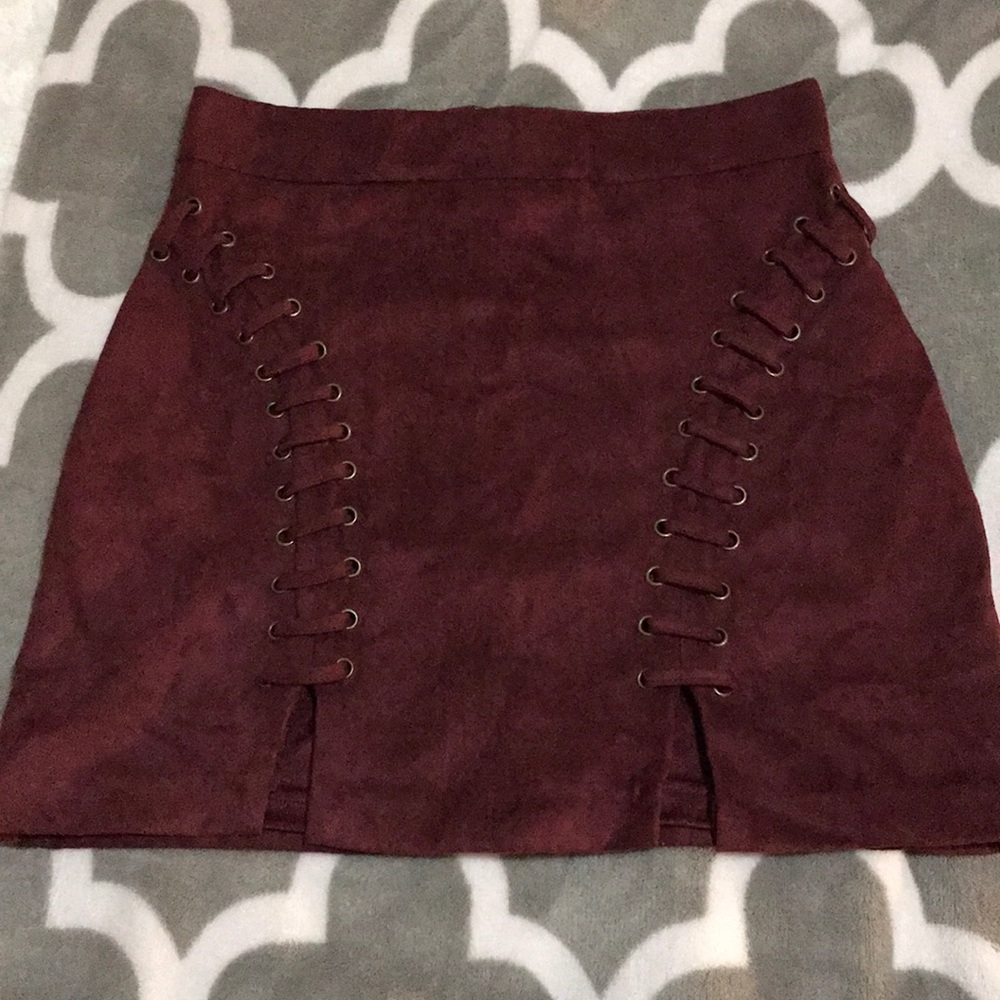 Maroon Skirt